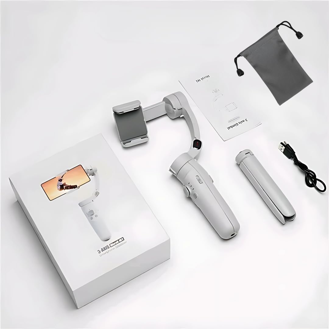 M1 3-Axis Foldable Smartphone Gimbal Stabilizer with Built-in Tripod